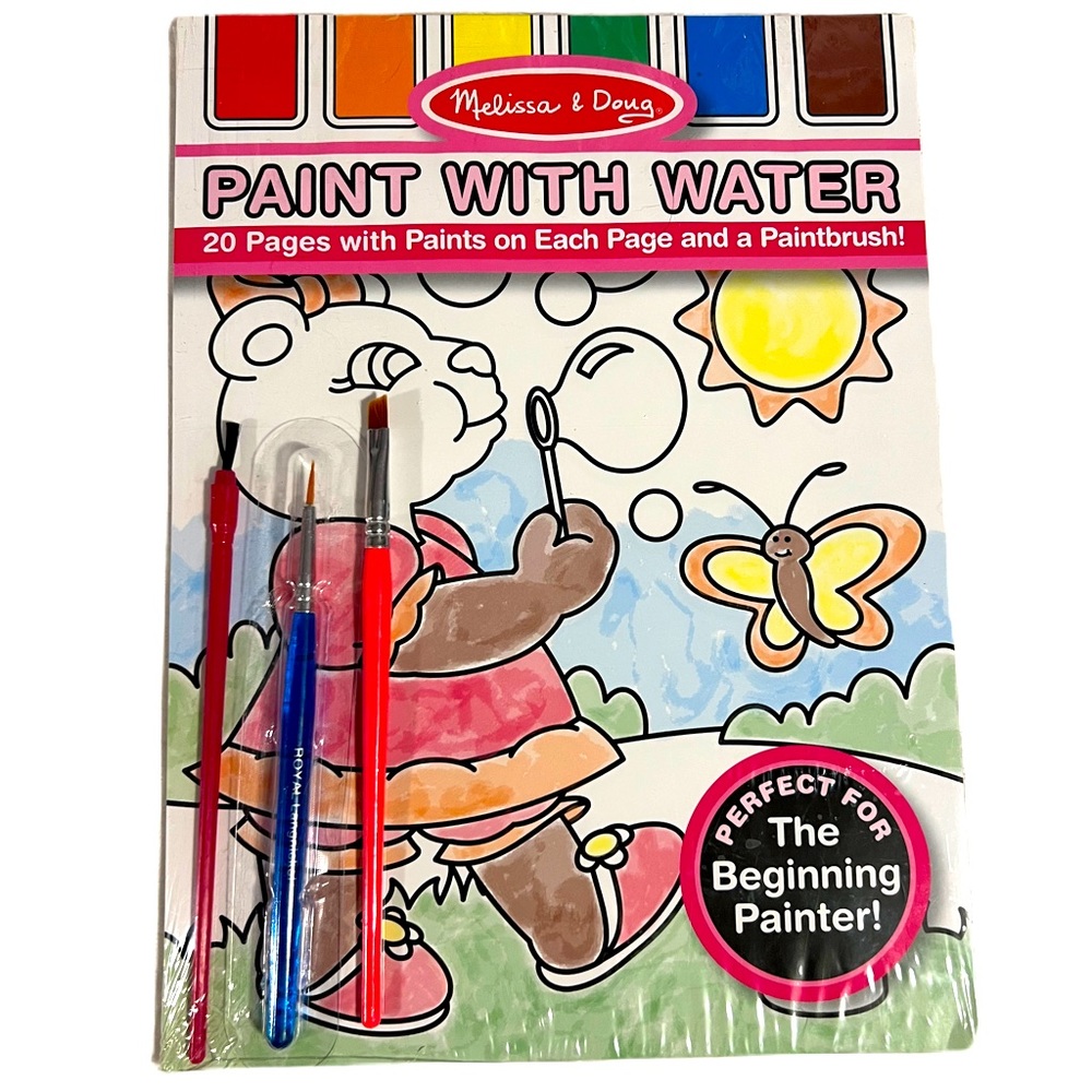 NWT Melissa & Doug Paint with Water Book